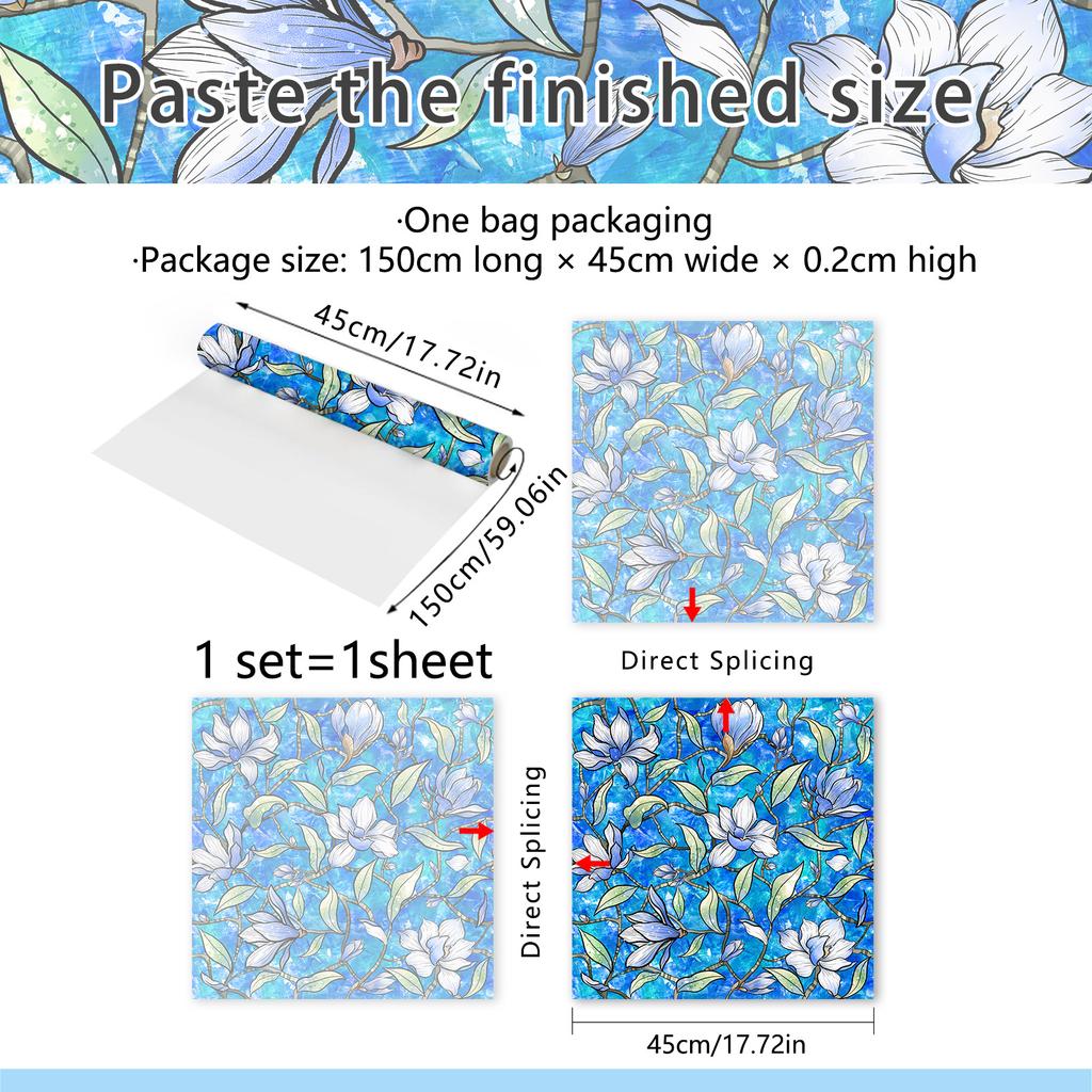 פשוט רטרו פרח גפן שמשיה חלון זכוכית סטטית מדבקת קישוט הבית מדבקת סיטונאי מדבקת קיר דביקה עצמית סיטונאי pvc