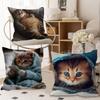 Cat Cute Kitten Stitch Lucky Dragon pillow cover sofa cushion cover home room decoration children gift