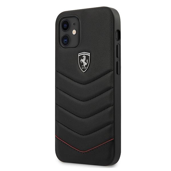 Ferrari FEHQUHCP12SBK iPhone12 Mini 5.4" Black/black Hardcase Off Track Quilted