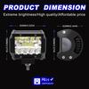 4 Inch 60W LED Spot Lights Combo IP67 Waterproof Off Road Work Driving Lights for Truck Boat ATV UTV Jeep Head Light