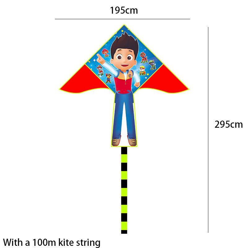 Weifang Kite New 2 Meter Triple Puzzle Kite Children Adult Long Tail Kite Outdoor Cartoon Patchwork Kite