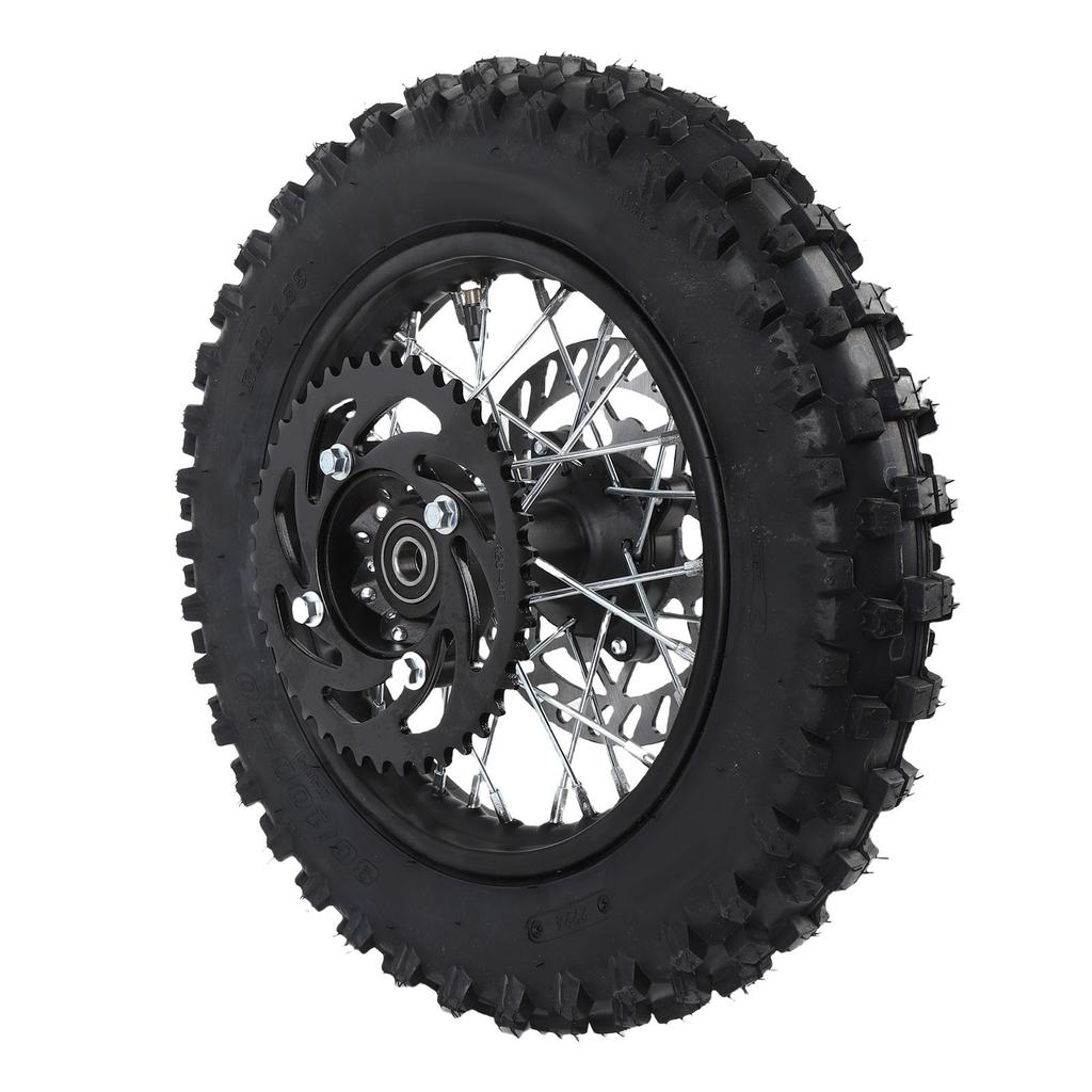 10 Inch Rear Wheel Rim Tire Assembly 80 100 10 3.00 10 15mm Axle Rear Wheel Tire and Rim Inner Tube Assembly Include