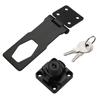 Buckle Burglarproof Cupboard Zinc Alloy Drawer Cabinet Door Lock Keyed Hasp Lock