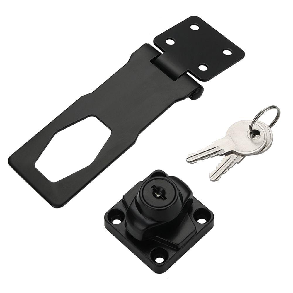 Buckle Burglarproof Cupboard Zinc Alloy Drawer Cabinet Door Lock Keyed Hasp Lock