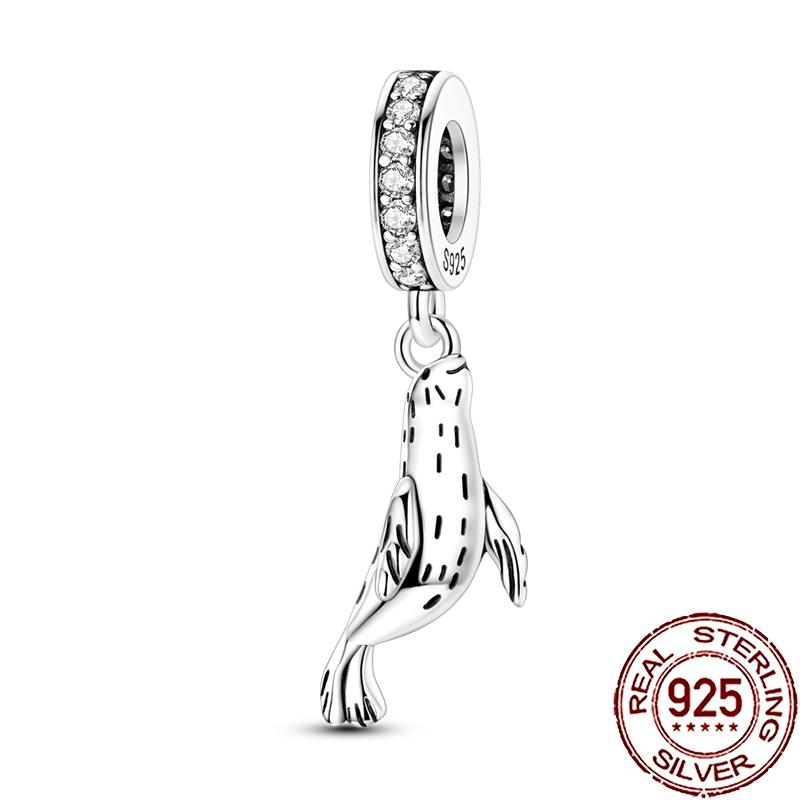 New Charms Copper Cute Animal Pets Charm Beads Fit Snake Chain Bracelet Necklace Women Diy Jewelry
