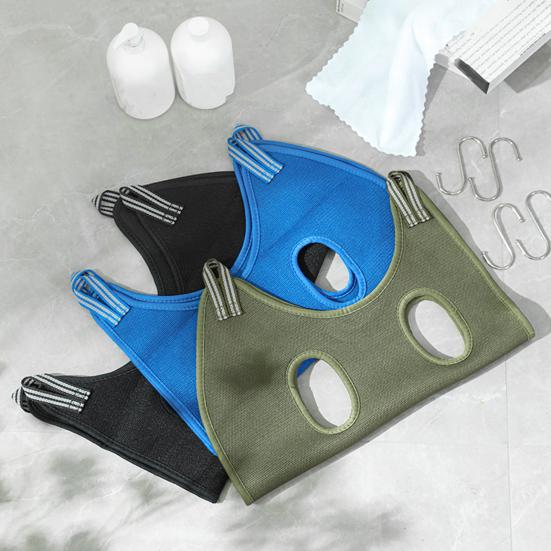 Cat Bathing Bag Mesh Breathable Cat Shower Bag Anti Scratch Adjustable Cat Grooming Bag for Nail Trimming Ear Cleaning Safe Cat Grooming Aid