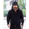 Men's European Mesh Knit Hooded Cardigan Sweater – Sun Protection & Long Sleeve