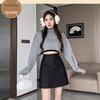 High Waist PU Leather A-Line Midi Skirt - Autumn/Winter Collection, Anti-Exposure, Slimming, Frosted Matte Finish with Zipper