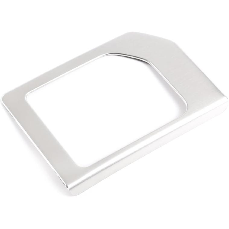 LLKUANG for Toyota Tundra 2014-2021 SUV Stainless Steel Center Console Gear Shift Panel Frame Trim Car Accessories (Silver)