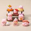 8pcs/Set Pig Figure Toy Food Series Figurine Desktop Decoration Model Ornaments Toys Boys Girls Christmas Gifts