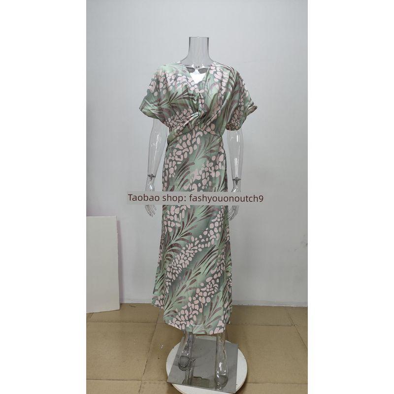 

Модное облегающее платье с принтом, перекрученное, сексуальное, 2025 Picture Color S