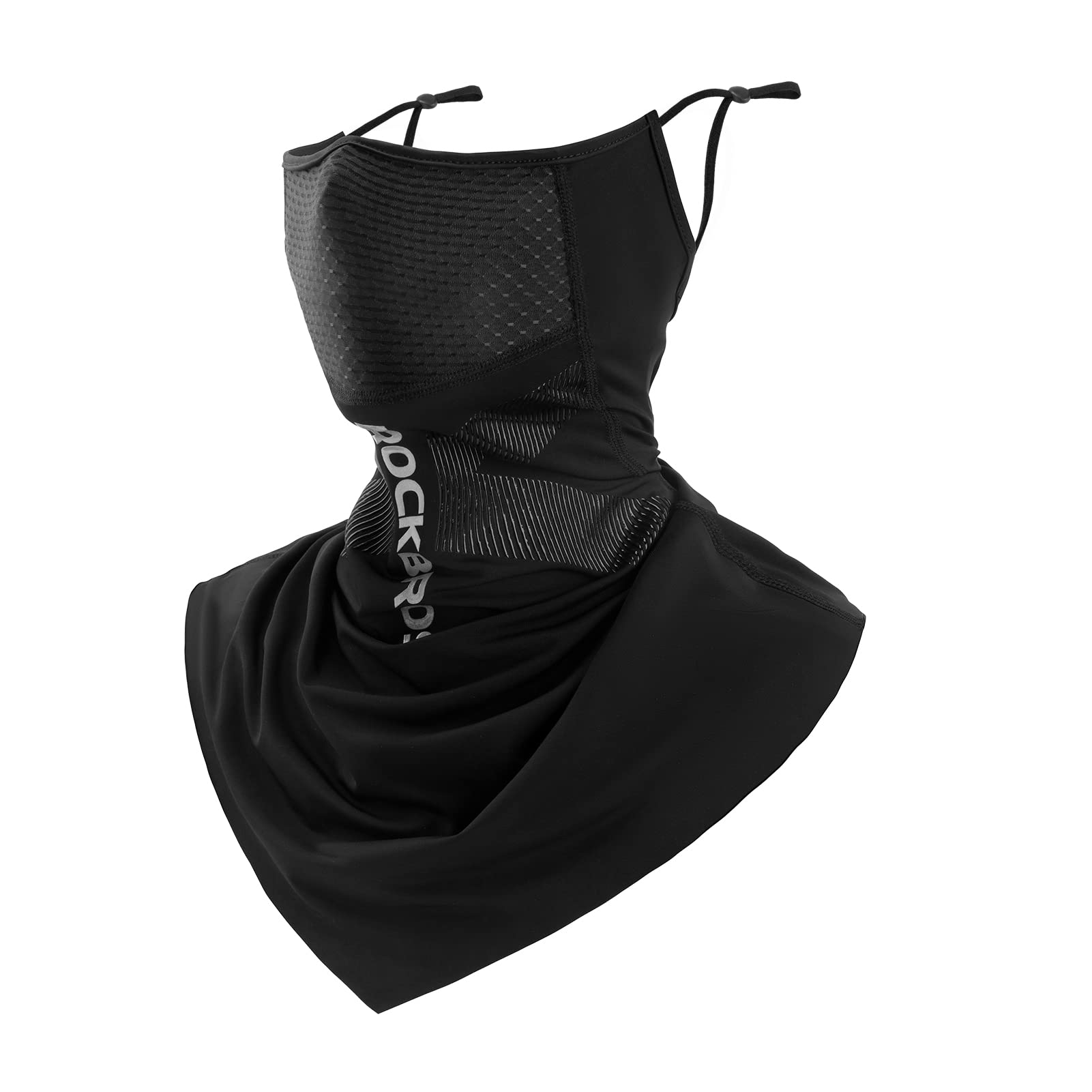

ROCKBROS Cooling Face Neck Guard for UV Cooling to the Sun Ear Perfect for Unisex Cover, Summer, Protection, Touch, Protection, Hooks, Breathable, чёрный