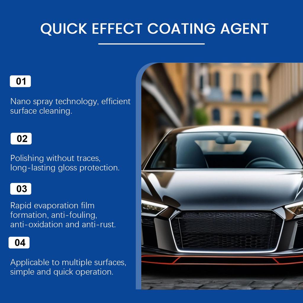 Jaysuing Car Ceramic Coating Kit, Easy Care for Cleaning Stains, Enhancing Shine, and Polishing Car Surfaces, Suitable for Car Surface Use, 1 Set