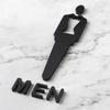 Acrylic Bathroom Door Stereoscopic Pattern Men'S And Women'S Bathroom Signs Public Toilet Signs