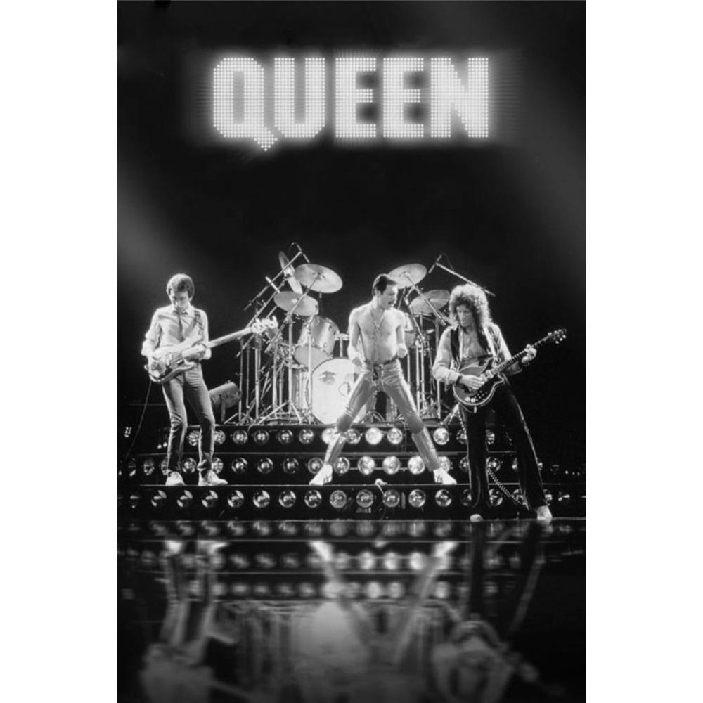 Metal Queen Band Wall Decor, Handmade 3D Tin Art for Living Room Bedroom Music Studio