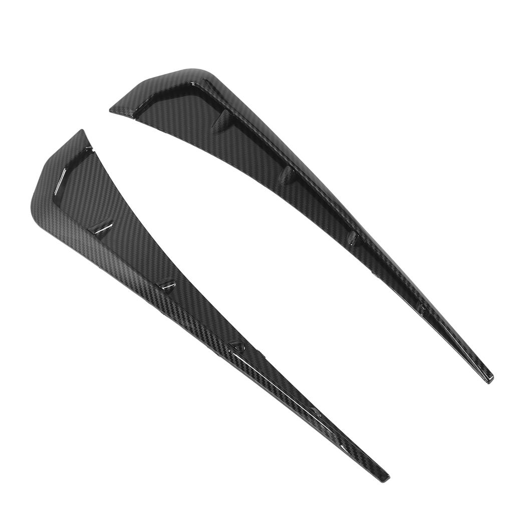 1Pair ABS Carbon Fiber Pattern Car Universal Side Fender Vent Air Wing Cover Trim