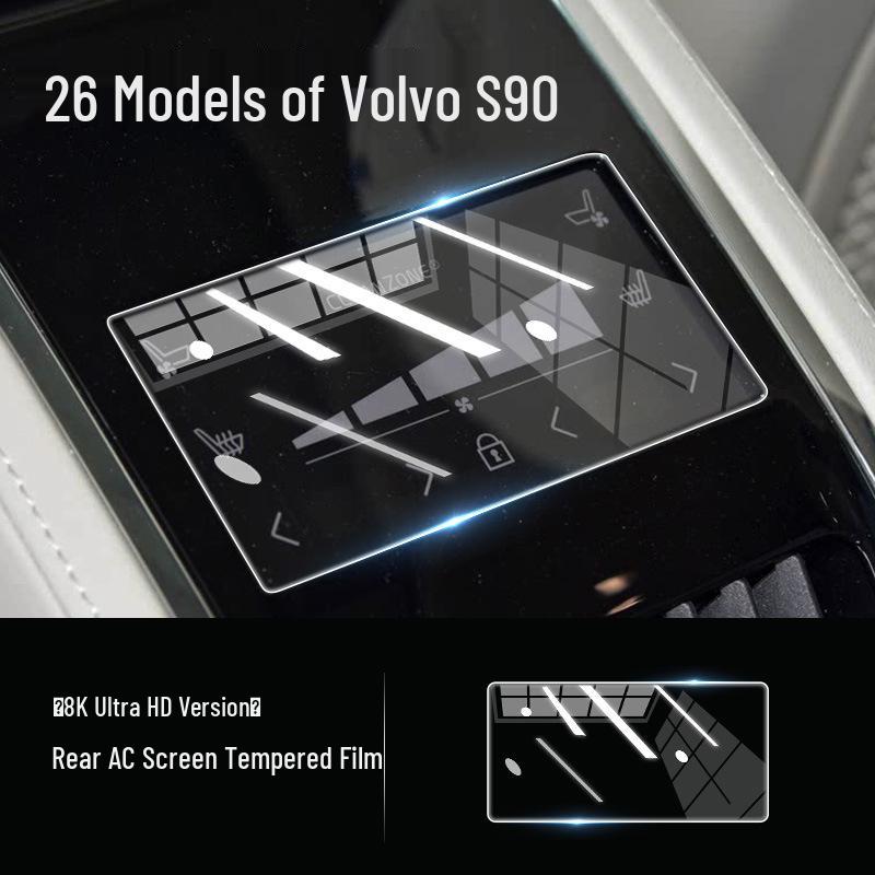 Volvo S90 Central Control Navigation Tempered Glass Screen Protector - Interior Accessory for 26 Models
