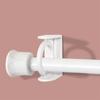 Steerable ring telescopic rod hook bracket Rotary hook No punching Curtain rod support rod fixing bracket