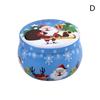Mini Christmas Tinplate Round Candy Tin Can Candy Tin For Gift Giving Christmas Scented Tin Jars Round Candle Container