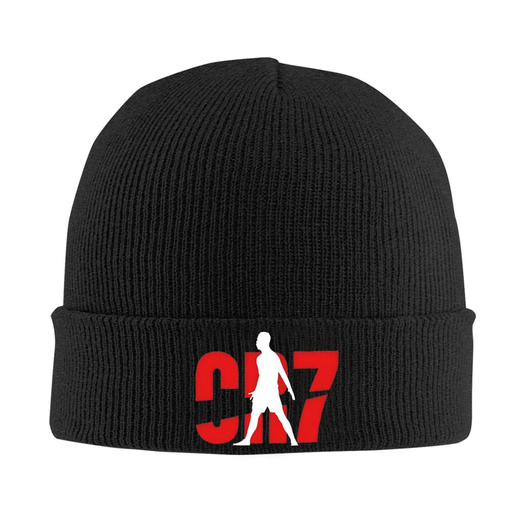 Soccer Legend CR Knitted Hat for Women Unisex Skullies Beanies Winter Hats Acrylic Warm Melon Cap