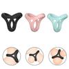 3 Holes Penis Cock Ring Sex Toys For Man Delay Ejaculation Erection Dick Enlarger Reusable Semen Stretcher Massager Cock Rings