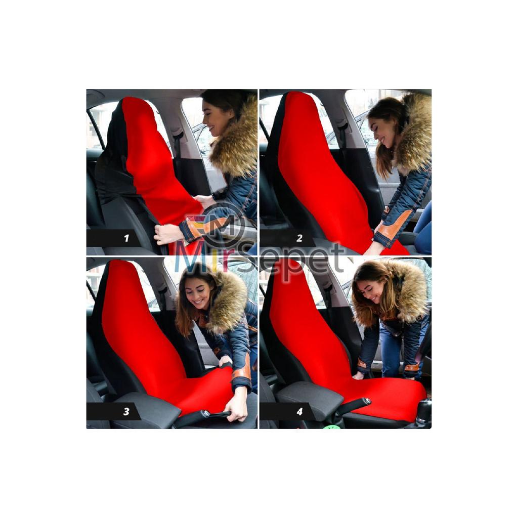 Reno Clio Compatible Car Seat Cover Service Cover 4 Piece New Logo Set
