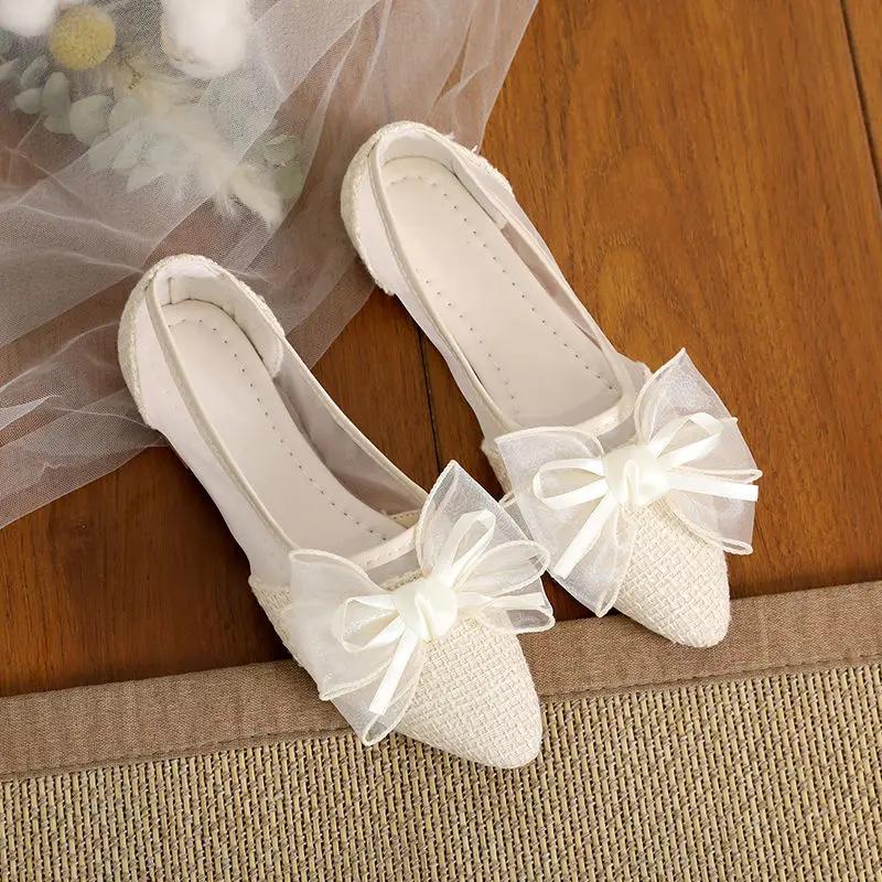 Mode Damen Ballerinas Einzeln Mesh Spleißen Rutschfest Urlaub Elegant und Modisch Hochwertige Modeschuhe für Damen 2025 Trend 39