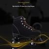 Patins à roulettes et patins à roulettes double rangée Noir et Blanc avec Roues Lumineuses pour Adultes (Hommes et femmes)