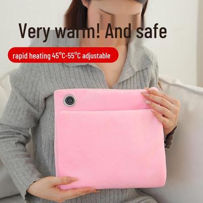 Graphene Fluffy Hand Warmer Cushion - Waterless Heating Pad for Dormitories and Bedrooms