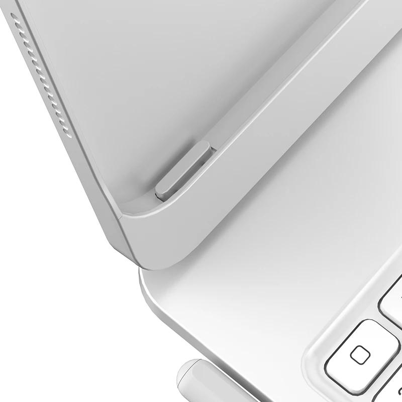 For iPad Air 13 M2/M3/M4 Pro12.9 // Pro13 M4 M5 360 Rotate Magic Keyboard Case Spanish Russian Keyboard Cover