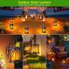 Solar Flame Lanterns Outdoor Waterproof Upgraded Flickering Flame Solar Lantern Lights Decorative Hanging Lamp for Yard Garden