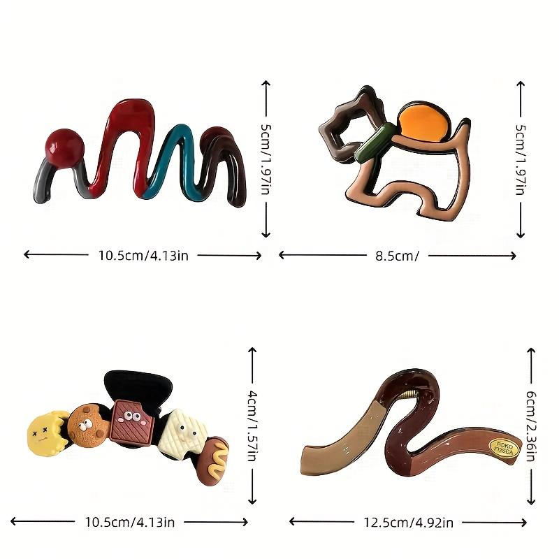 Cute Cartoon Claw Clip Character Hair Accessories Hair Grip Fashion Hair Clamp Suitable for All Hair Types Daily Wear Party Use