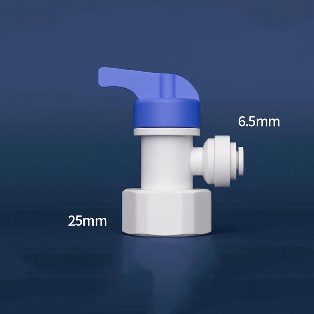 1/4" 3/8" OD Tube Tap Shut Off Ball Valve POM Quick Fitting Connector Tee Elbow Reducer Aquarium RO Water Filter Reverse Osmosis