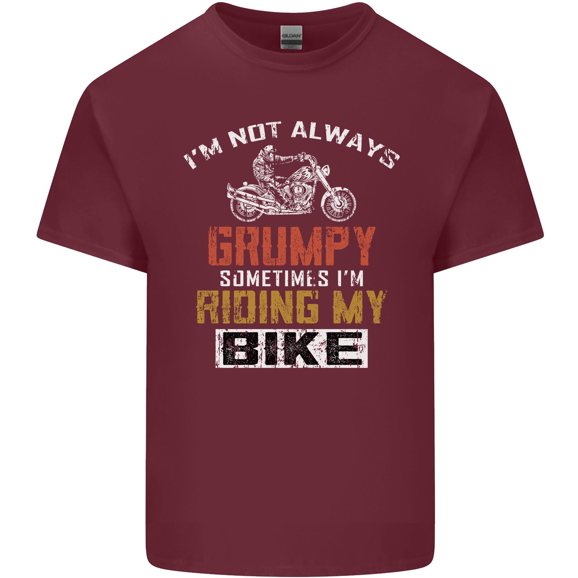 Im Not Always Grumpy Biker Motorcycle Unisexs Light Cotton TShirt S