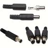 10pcs 5.5mm X 2.1mm DC Power Plugs Male Barrel Connectors Black