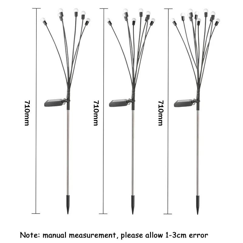 Solar Powered Firefly Lamp Outdoor Waterproof Garden Balcony Layout Courtyard Landscape Atmosphere Lawn Light Insertion