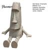 Collectible Moai Souvenir 3D Printed Articulated Statue Ornament, Movable Joints Figurine, Stable Stone One-piece Molded Figure Texture Sculpture for