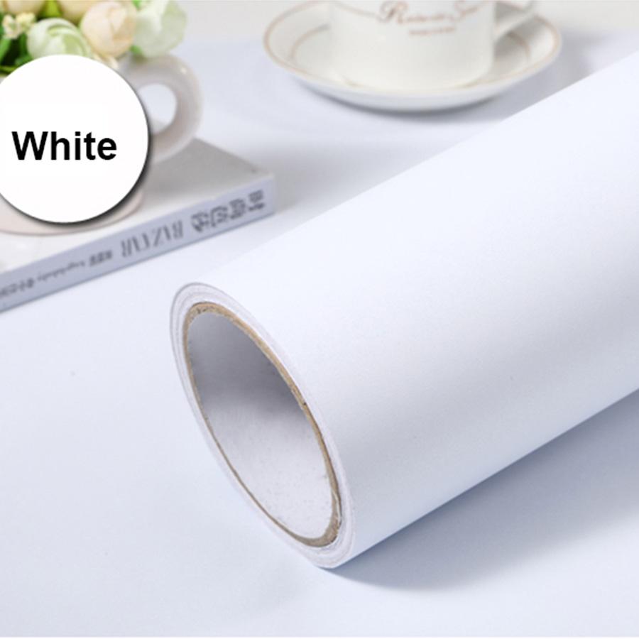 Matte Solid Color Wallpaper Self-Adhesive Waterproof Bedroom Renovation Dormitory Background Wall Decor Desktop Wardrobe Sticker