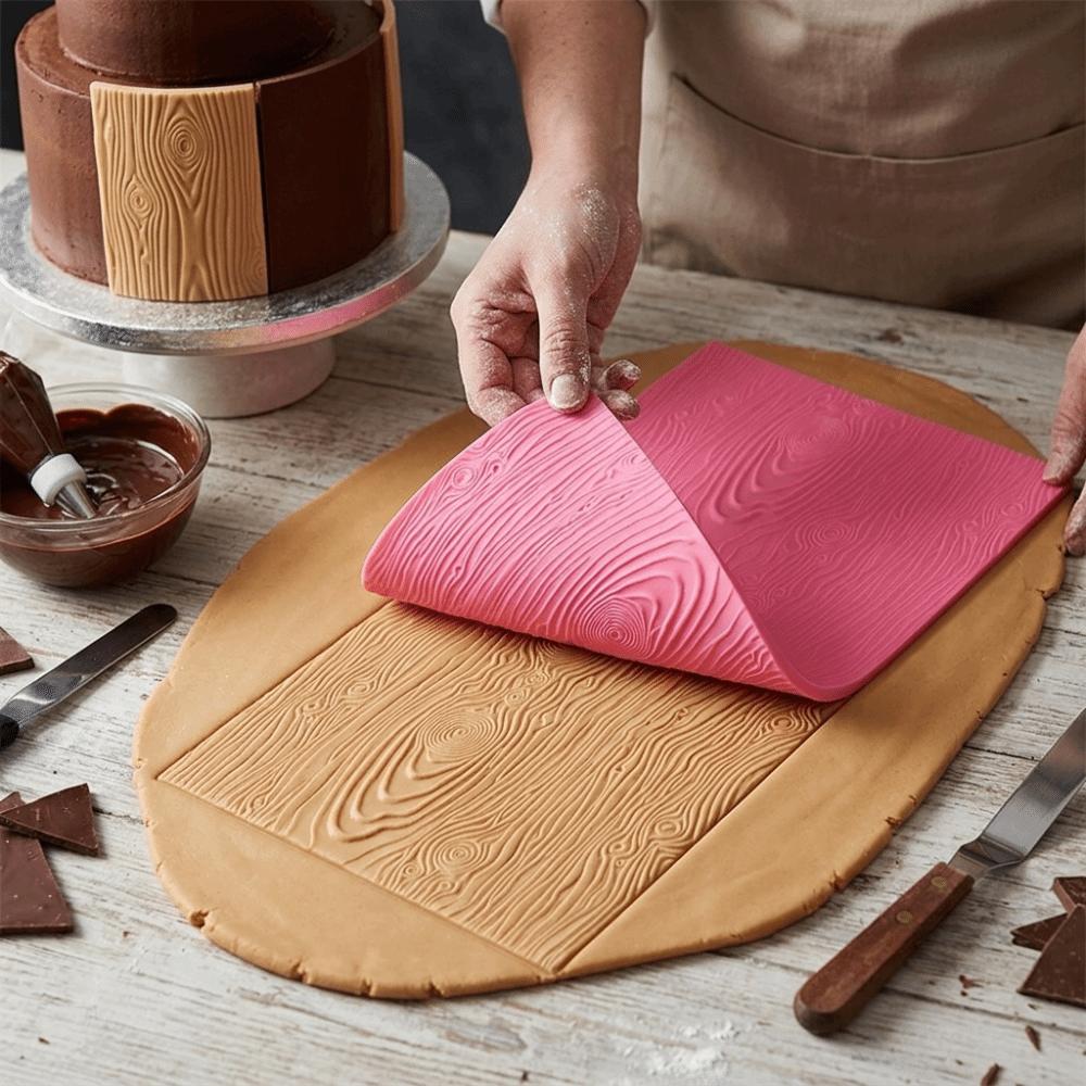Soft Silicone Embossing Mat Bendable Mat Confectionery  Mat Pattern Press Tool  Fondant Cake