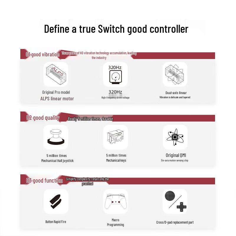 Mopai Chitu Pro Wireless Game Controller for Switch & PC