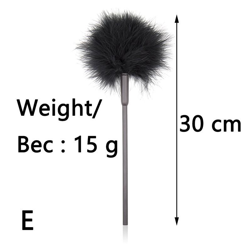 Multi Color Variety Sexy Feather Tickled Whip Flirting Teasing Stimulating Kinky Paddle Whips BDSM Fetish Mischief Adult Sex