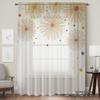 Vintage Firework Style One Piece Starlight Window Curtain Living Room Bedroom Freshen Up Decorative Film Polyester Perfect For Great