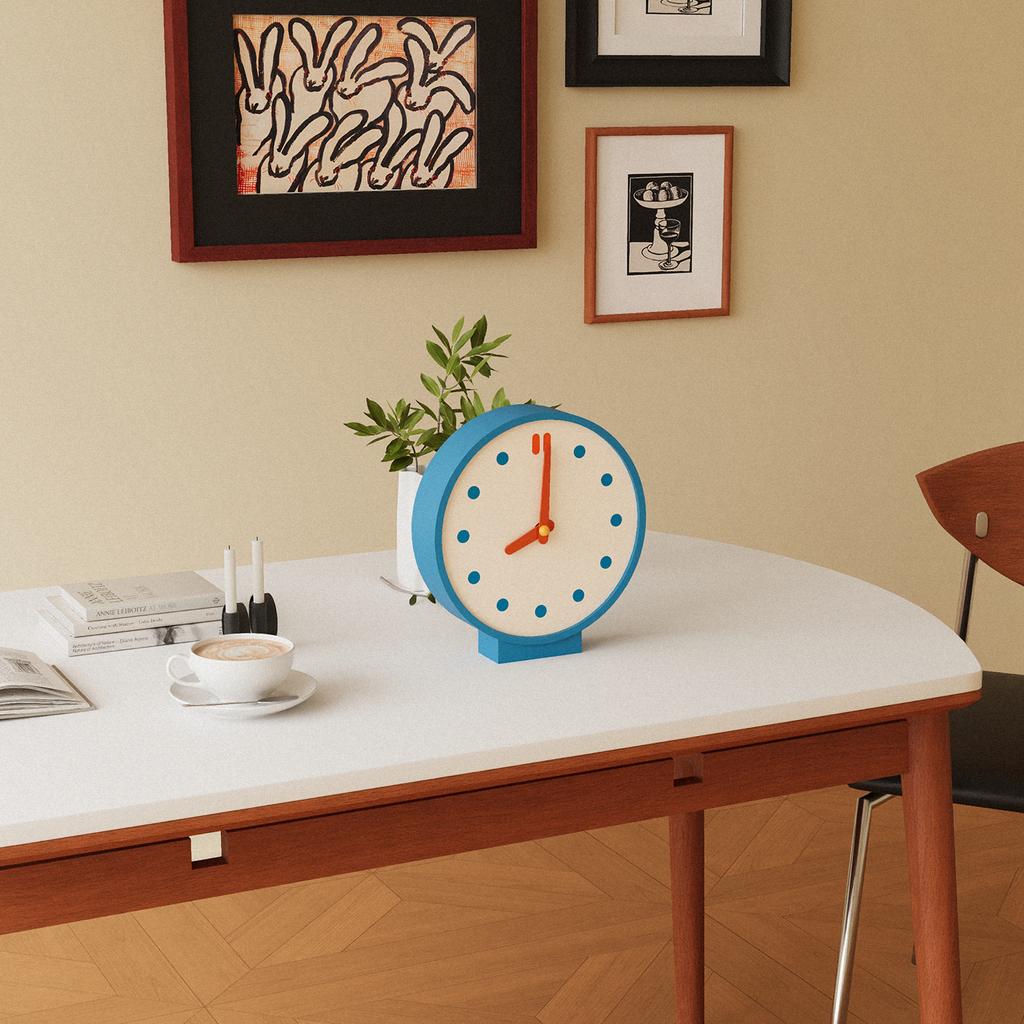 Creative Wall Clock Living Room Retro Clock Corner Double-sided Wall Clock Artistic Corner Elegant Home Desktop Decoration