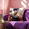 Anime RRecord of Ragnarok Qin Shi Huang Square DoubleSided printed Pillow Case Bedroom Bedside Pillow Sofa Cushion Cover