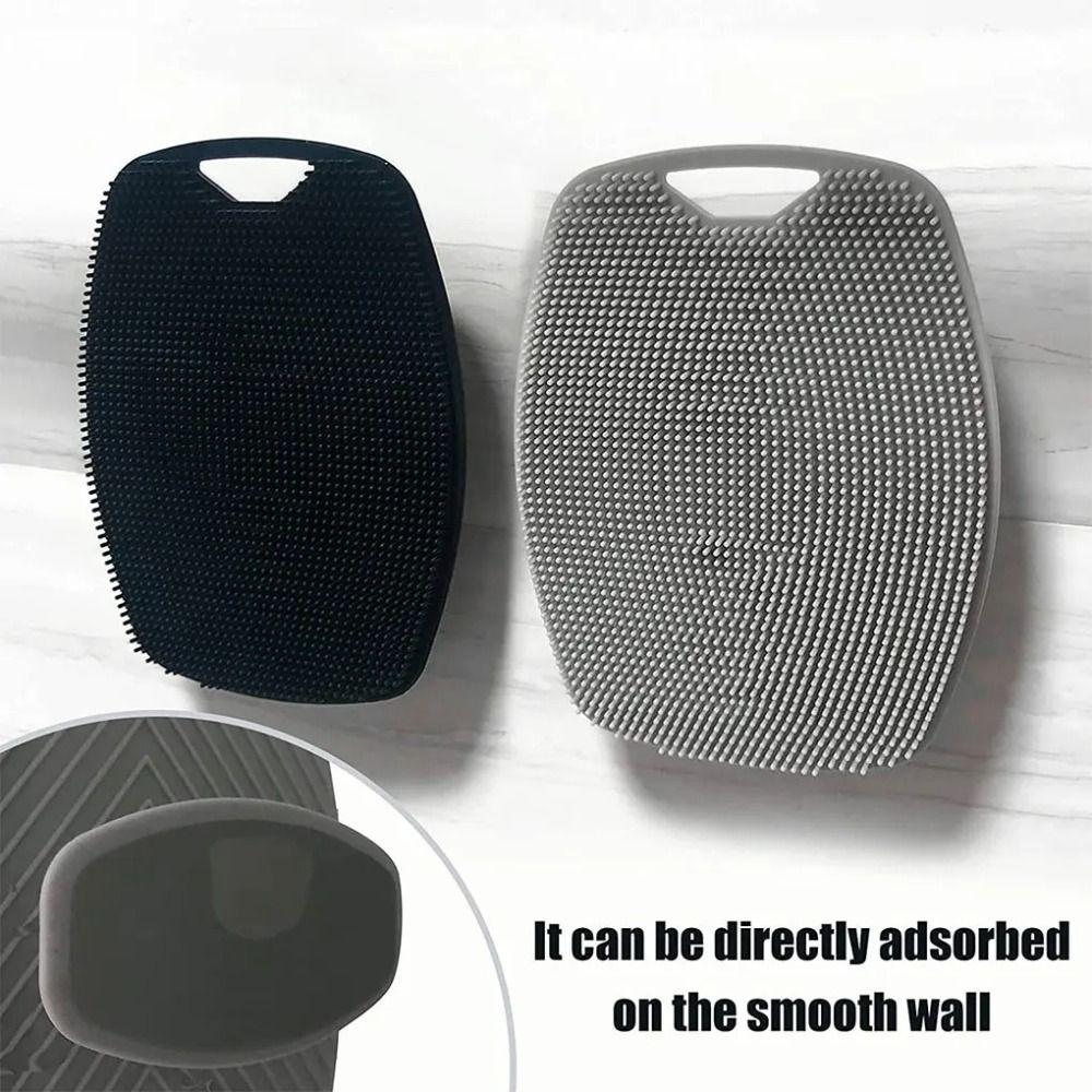 2Pcs Soft Body Cleansing Scrubber Handheld Scalp Massage Brush Convenient Silicone Body Brush  Spa