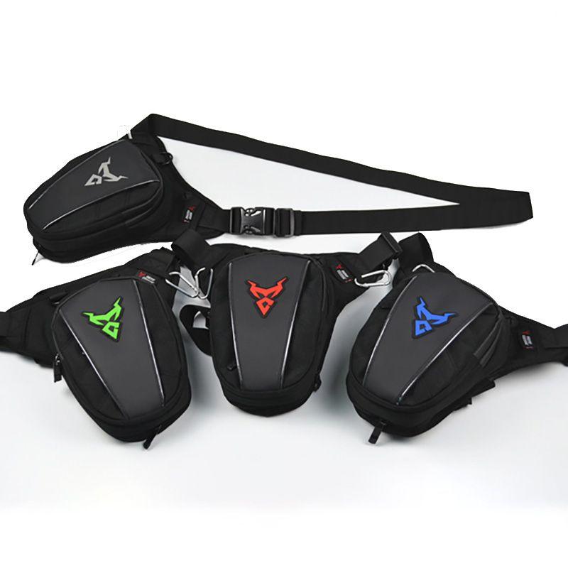 Bolsa de pierna para motocicleta Impermeable Oxford Riñonera de caída Cinturón Cadera Trasero Estilo Militar