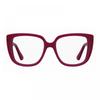 Moschino Eyeglasses Square Full Rim  Red Frame And Clear Demo Lens Lens Mos6220c9a00 Red