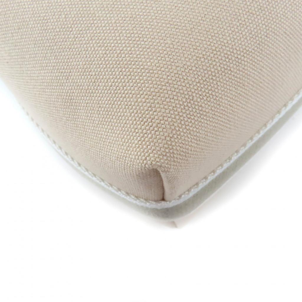 Makellose HERMES Tasche Bride a Black PM beige Baumwolle Damen Gebraucht