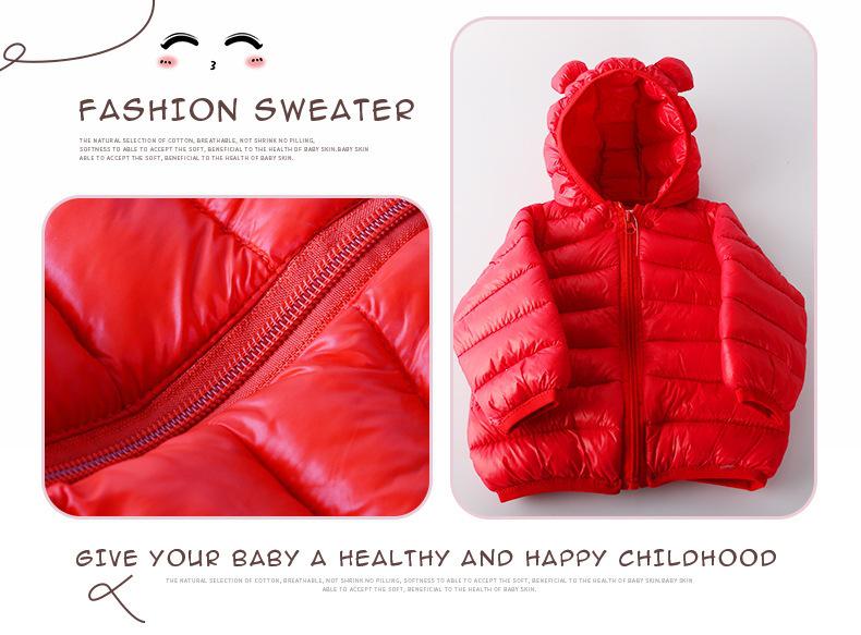 Warme Katoenen Jas voor Herfst en Winter voor Peuters en Baby's