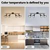 4-head Chandelier E14 Socket Track Light Dining Room LED Ceiling Pendant Lamp for Living Room Kitchen Hallway Spot Led Lighting